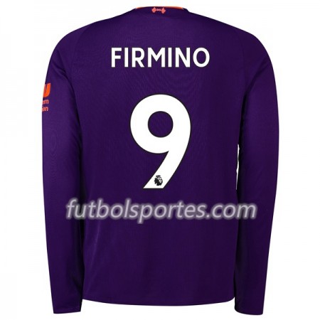 Camisetas Liverpool Firmino 9 Segunda Equipacion 2018/2019 Manga Larga